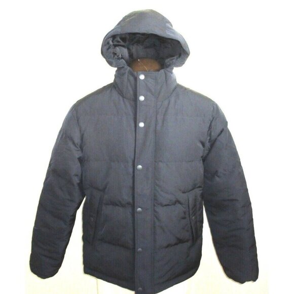 OOBE Brand Men's Kinsley Goose Down Hooded Jacket Midnight Navy Blue NWT - Picture 4 of 9